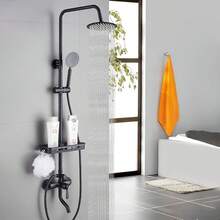 COMVIDA Cabeza de Ducha de Lluvia de Alta Presión, Regadera Cuadrada de Acero Inoxidable de 10 Pulgadas, Cabezal de Ducha de Lluvia Ultrafina con Montaje Fijo para Baño, Cromo Espejo, CV-50020 - Negro Mate - Ver 8