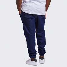 Men's Plus Size Jogger Pants With Cuffs - Màu xanh hải quân - Xem 2