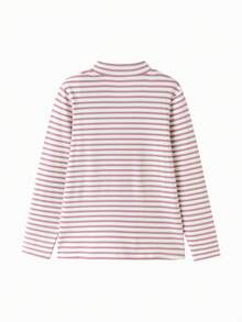 Balabala Tween Girl' Long Sleeve T-Shirts 2025 Fall/Winter,Warm Soft Top - Red Hue - View 5