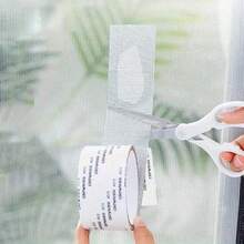 3pcSelf-Adhesive Mesh Repair Tape Set, No Need For Fabric, Durable And Easy To Apply, Can Repair Holes In Screens, Curtains, Mosquito Nets, Preventoes And Insects, And Is A Household Mesh Patching Magic Tool.