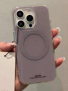 Magnetic Glossy Purple Phone Case, Compatible With IPhone 17 Pro Max, 17 Pro, 17 Air, 16 Pro Max, 15, 13 Pro, 14, 12, 11 Plus, Supports Wireless Charging, Soft Back Cover - Mauve Purple - View 5