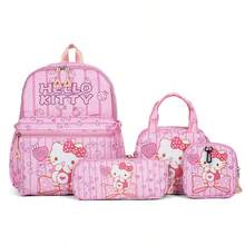 Sanrio Sanrio Hello Kitty&Kuromi 4-Piece Set: Backpack, Pencil Case, Shoulder Bag, Wallet - Durable Material, Adjustable Shoulder Straps, Zipper Closure - Perfect For School, Travel And Gift Giving Travel Bag Handbag Luggage Bag For Travel For Business For Vacation Holiday Large Capacity Portable Multifunction Travel Duffel Bag Unisex Weekender Bags