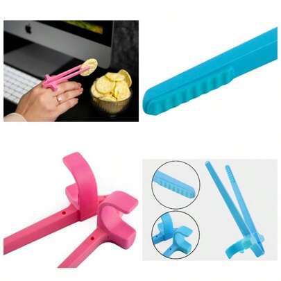 PRO - Palillos de dedo para jugadores, 4 palillos de jugador, agarrador de aperitivos, palillos de patatas fritas, herramienta de aperitivos 4x Pro