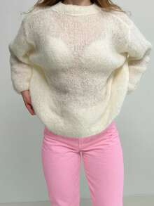 Women's Mid-Rise Cuffed Casual Straight Leg Jeans, Loose Fit For Daily Street Style And Weekend Casual Wear - Women's Spring Clothing