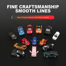 Burago Official Authorized Genuine 1/64 Scale Alloy Car Model, Mercedes-Benz, Ford, Cadillac, Porsche, Chevrolet, Realistic Die-Cast Metal Car Model, Decorative Mini Vehicle Collectible - Bugatti Chiron-blue - View 7
