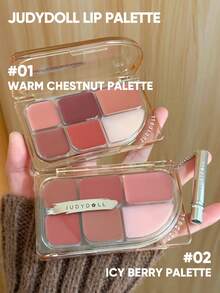 JUDYDOLL LIP PALETTE 9g Nourishing Glossy Multipurpose Lip Palette, Natural Healthy Glow For Self-Use, Dates And Gifts - #01 - 查看 4