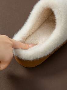 Women's Slippers, New Autumn/Winter Couples Indoor Wear, Warm Thermal Lined, Mom Shoes, Fuzzy Slippers For Men In Winter Insulation,Galentines,Puppy,Carnival,Party Decorations