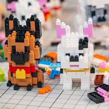 Pet Dog Cute Border Collie Corgi Teddy Toy Building Blocks Gift Ornaments Room Decoration,Border Collie,Corgi,Building Blocks,Mini Schnauzer,Cavalier Dog - SCB8841 - View 12