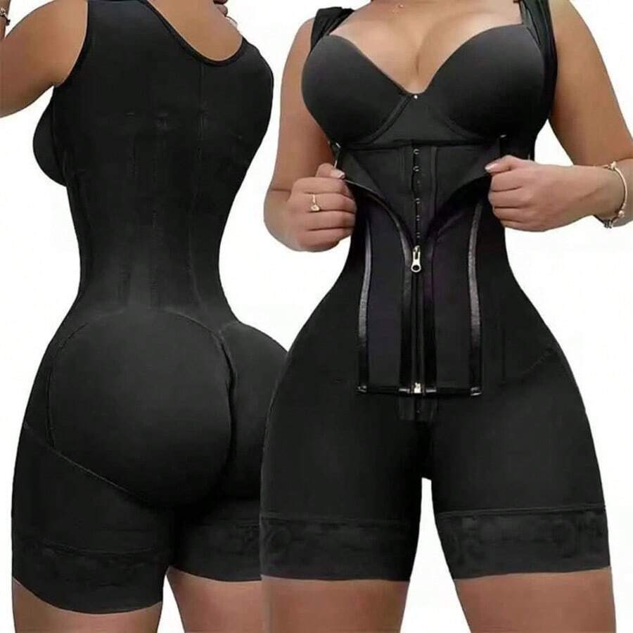 Post Tummy Shapers Women Fully Body Shaper Waist Trainer Firm High Compression Shapewear Reducing And Shaping - Black - View 1