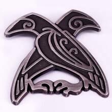 1pc Odin Raven Enamel Brooch, Nordic Mythology Bird Pin, Meaningful Badge Brooch Suitable For Clothes/Bags/Hats Christmas Gift Men Gifts Bag Pins