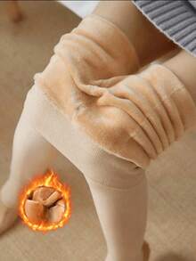 1条装 200克/80克加厚保暖连裤袜，高弹力，半透明，高腰，秋冬季保暖裤袜（尺码偏小），舒适保暖