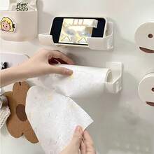 2 pezzi Rastrelliera da cucina regolabile - Senza foratura richiesta, Organizer multifunzione per pellicola trasparente, sacchetti per la spazzatura ecc. - Adatto per armadi, frigoriferi e ombrelli, Ganci pratici