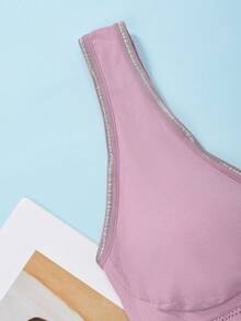 "CurveGlam™ Plus - Size Sports Bras: Embrace Your Beauty" - 混色 - 查看 6