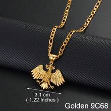 1pc Unisex Flag Pendant Necklace, New Eagle Jewelry Design - Multicolor - View 13