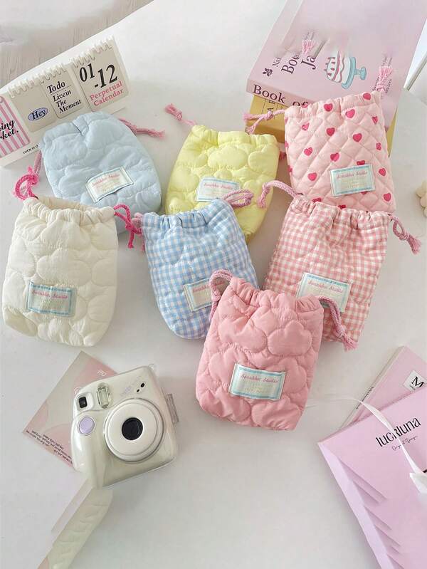 1Pc Portable Cute Camera Storage Drawstring Bag CCD Storage Bag Camera Case Camera Protect Bag For Travel ,For Outdoor Gift For Birthday ,Back To School Gifts Bridesmaid Gifts Mom Gifts Birthday Gifts Travel Essentials Cruise Essentials Dorm Essentials