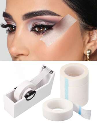 6pcs. Eye Shadow Tape, Eye Shadow Eyeliner Pencil Auxiliary Tool, Eye Makeup Auxiliary Tool, Eye Makeup Completion Paste, Eye Makeup Protection Tape, Professional Eyelash Tape, Adhesive Fabric Eyelash Tape, Eyelash Extension Breathable Microporous Fabric Tape, Eyelash Lifting Tape, Breathable And Hyposensitive Eyelash Isolation Mask. Tape Cutter, 5/1pc.,Cheap,Stocking Stuffers,Makeup,Makeup Tools,Cheap Stuff,Gifts,Gifts For Women,Christmas Gifts