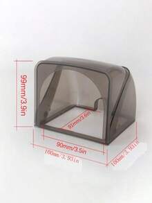 1 pieza Cubierta protectora impermeable para toma de corriente, Cubierta protectora impermeable para toma de corriente de jardín exterior, Caja de engranajes rectangular a prueba de lluvia de uso pesado con ventana transparente, Protector de toma de corriente a prueba de polvo, Cubierta protectora impermeable y a prueba de polvo para toma de corriente de baño, a prueba de descargas eléctricas, adecuada para exteriores, baño, cocina, sala de estar, decoración del hogar