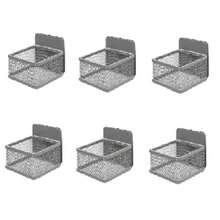 1 Set Soporte magnético para bolsitas de té con 6 compartimentos, caja de té de metal resistente para refrigerador, gabinete, encimera - Organizador de té ahorra espacio, regalo ideal para amantes del té - Cada canasta puede contener 12 bolsitas de té, el set de 6 canastas puede contener 72 bolsitas de té
