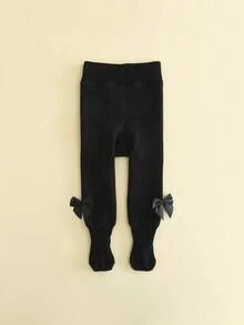 1 buc. Colanți groși cu fundă decorativă pentru fete, dresuri pentru copii, colanți pentru copii mici, toamnă/iarnă