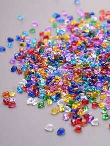 60个/袋 4x6毫米 混色小玻璃泪滴吊坠，适用于项链、耳环等DIY首饰制作 - 4x6mm 60pcs - 查看 4