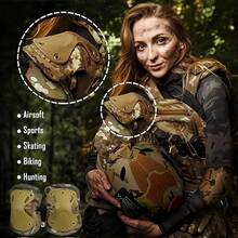 摩托车护膝护肘，户外骑行自行车安全滑板装备，滑板护膝护肘，战术护膝护肘，迷彩CS爬行训练防护装备，户外攀岩抗冲击专业运动防护装备，透气且