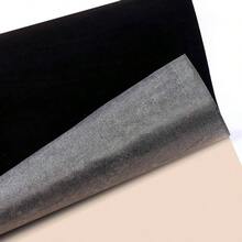 Self Adhesive Sheets, Adhesive Felt Sheets Art Crafts, Peel Stick DrawerJewelry Box Liner, Solid Color Felt Wallpaper 14.6x 39.4 Black - 2pcs - 黑色 - 查看 2