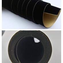 Self Adhesive Sheets, Adhesive Felt Sheets Art Crafts, Peel Stick DrawerJewelry Box Liner, Solid Color Felt Wallpaper 14.6x 39.4 Black - 2pcs - 黑色 - 查看 5