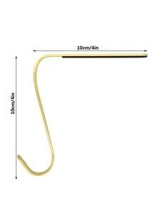 Decorative Gold Metal Hooks | For Fireplace Mantel & Tabletop, Perfect For Hanging Marigolds, Streamers And Banners For Valentine's Day Garden