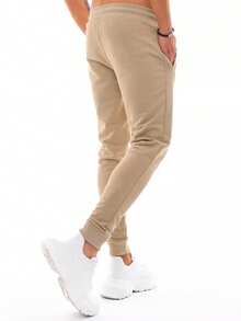 Men's Baggy Casual Drawstring Lightweight Jogger Elastic Waist Sweatpants Trousers Athletic Sports Training Pants - Màu Khaki - Xem 4
