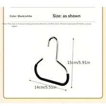 4 cabideiros de plástico que economizam espaço - organizador portátil para pendurar com 4 ganchos para bonés de beisebol, leve e durável, adequado para dormitórios, armários e organização doméstica, organizador minimalista com estrutura de liga de aço, organizador de armazenamento pendurado