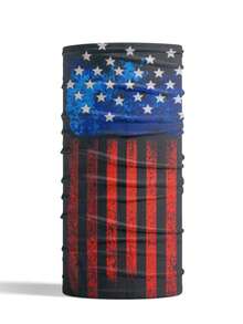 Halloween American Flag Outdoor Sports Seamless Magic Headscarf Motorcycle Hood Riding Sun Protection And Dust Mask