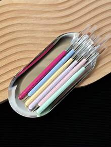 Stainless Steel Nail Care Organizer Tray, Makeup Tools Accessories Storage Box - Multicolor - View 3
