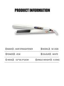 SOKANY1928 专业钛金双电压直板夹，陶瓷涂层，减少卷曲，柔顺秀发，迷你直发器，女士直发器，便携式直发器，男士直发器，卷曲控制，专业造型，时尚设计