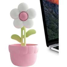 Humidificadores con Forma de Flor Bonitos para Dormitorio 300 ml Porttil con Luz Nocturna Humidificadores - Difusor de Aromaterapia para uso en Dormitorio Coche Bebs Ancianos Hotel - blanco - Ver 2