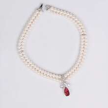 3 件/套，多色可选/时尚/优雅/波西米亚风格，女士珠宝，女士项链，手工串珠，双层吊坠，贝壳材质，锆石镶嵌，珍珠项链，耳环，Y2K，适合女性，节日/派对/周年纪念/秋冬项链，时尚配饰 | 珍珠首饰，项链套装，礼物 - 首飾套裝 - 查看 9