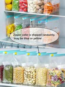 Reusable Self-Sealing Food Storage Bags - Resealable Ziplock Bags, Partial Bags, Great For Fruits, Vegetables, Grains And Meats - Perfect For Fridge Organization, Birthday Parties, Weddings, Hotels, Schools, Back To School, Christmas, Halloween And More