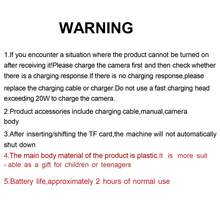 Auto Focus 64MP 4K Face Detection 2.4-Inch Display Screen 16X Zoom Rechargeable Battery Pocket Cinema Digital Compact Video Cameras Send Stickers * 2