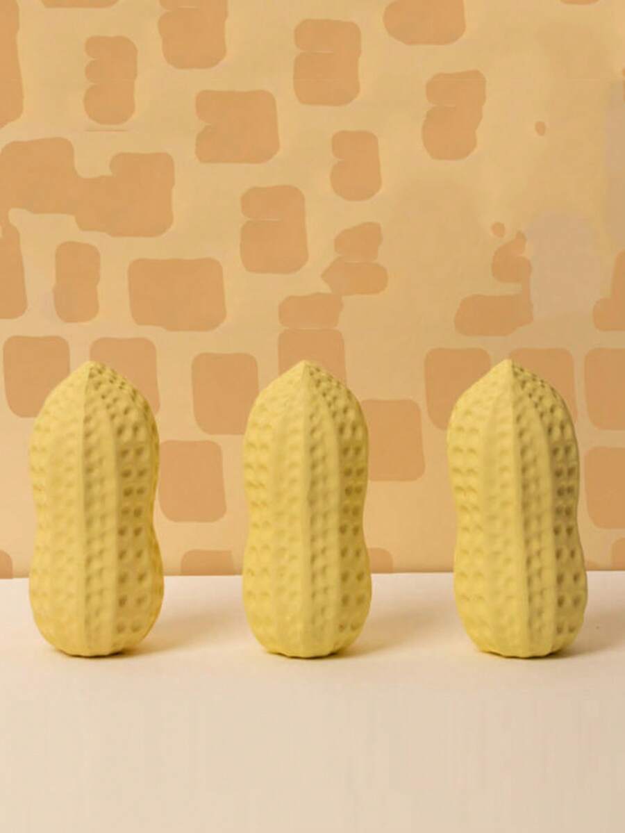 5pcs Realistic Peanut Shaped Erasers, Creative Funny Stationery, Cute Student Prizes, Quirky Personalized Erasers, Low Dust, No Trace
