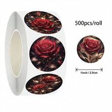 500pcs Versailles Rose Sticker With 8 Patterns, Will Not Leave Adhesive Residue For Decorating Laptops, Suitcases, And Guitars