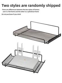 白色PVC材质壁挂式收纳架，路由器收纳架，盒式壁挂式WiFi路由器架，悬浮式壁挂架，四季皆宜的家居装饰，适用于放置家用机顶盒/路由器/游戏机/遥控器/投影仪/装饰品/小型盆栽/香薰机等小物件，室内装饰 - 白色 - 查看 10