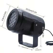 16 piezas Mini Luces de Proyección de Navidad USB, Lámpara de Decoración de Sobremesa Enchufable, Crea Ambiente Navideño en el Dormitorio, Opción de Regalo Festivo, Proyector de Patrones Navideños Alimentado por USB - Luz de Escenario LED Navideña Giratoria, Iluminación de Ambiente Festivo, Adecuado para Decoración Navideña, Luz Nocturna de Dormitorio, Cine en Casa, Sorpresas de Cumpleaños y Fiestas, Mejor Regalo para Acción de Gracias, Navidad e Invierno