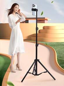 1 pieza El trípode ajustable multifuncional con brazo telescópico cuenta con rotación libre y ajuste de altura de 180 grados. Tiene una estructura robusta, posicionamiento flexible para la creación de contenido y materiales de alta calidad - Adecuado para cocinar, grabar alimentos y transmisión en vivo para vacaciones de verano, viajes, actividades al aire libre, transmisión en vivo, equipo de palo de selfie para grabación estable de Vlogging con alta capacidad de carga