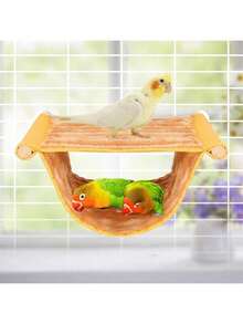 BWOGUE Winter Warm Bird Nest Bed Hanging Hammock Snuggle Hut Parrot House Tent Toy Bird Cage Perch For Parakeet Budgies Cockatiels Lovebird Cockatoo Finch Hamster Chinchilla Guinea Pig