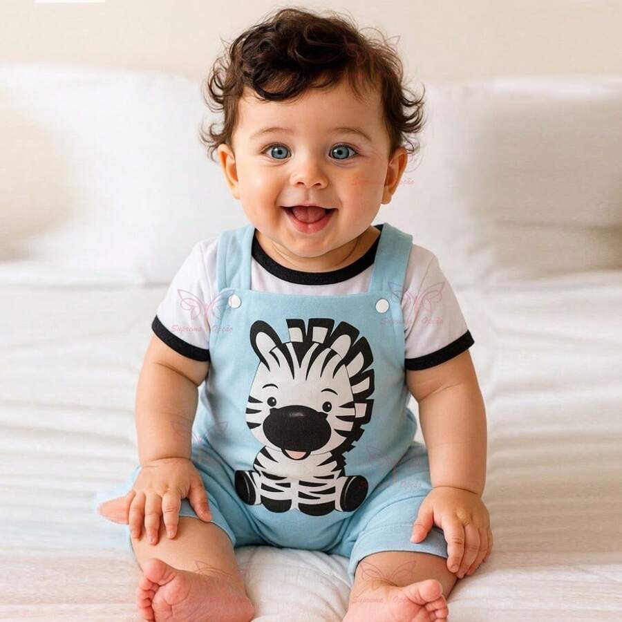 Baby Boys Bodysuits - 淺藍色 - 查看 1