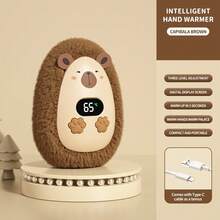 OBOVAY A New Plush Hand Warmer With Smart Digital Display And 3 Temperature Settings. It Heats Up In 5 Seconds And Is Charged Via USB. It Is Portable And Cute. It Is A Winter Gift And A Winter Accessory. It Is A Must-Have For Cold Weather. It Is A Comfortable Little Item. Christmas Gifts,Hand Warmers,Gifts For Men,Stocking Stuffers,Hand Warmers Rechargeable