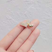 Mini Double Heart Brooch, Anti-Slip Collar Shirt Pins, Versatile Fashion Accessory Brooch Christmas Gift