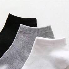 Kit 3 6 12 Pairs Unisex Short Ankle Socks Cotton And Polyester Multicolor 35-40 - Nhiều màu - Xem 4