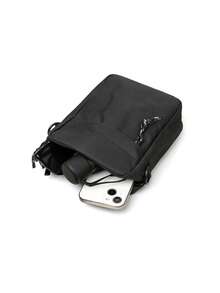 1 Stück Damen Nylon Umhängetasche, quadratische Tasche mit verstellbarem Gurt, kratzfest und abriebfest, leicht, für Outdoor/Reisen/Wandern/Stadion/Sport/Klettern/Pendeln, Sommertasche, Lässig Minimalist, Uni-Farbe, Geschenk für Jugendliche, Studenten