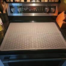 Stove Sovers For Stove Top - Silicone Electric Stove Cover Mat - 28 X 20 Ceramic Stove Guard Stove Top Protector, Heat Resistant Glass Cooktop Cover, Dish Drying Mats For Kitchen - Black - View 6
