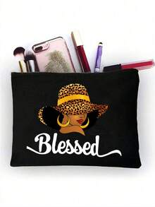 Einfache bedruckte Leinen-Tragetaschen - wasserdichter und leicht zu reinigender Stoff, Leopard Muster Mädchen, mit mehreren Taschen, Damen Leinen Handtasche mit großer Kapazität, Einkaufstasche, Reisetasche, geeignet für Einkaufen, Reisen, Pendeln, Strand, Geschenk für Lehrer, dies ist eine tragbare, lässige Aufbewahrungstasche, innovatives Design, große Kapazität, ist eine ideale Einkaufstasche, tägliche Notwendigkeiten, perfektes Urlaubsgeschenk, Geburtstagsgeschenk